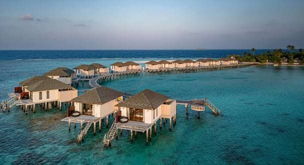 Overwater Villa at Amihan Cove Resort — Private deck over the lagoon